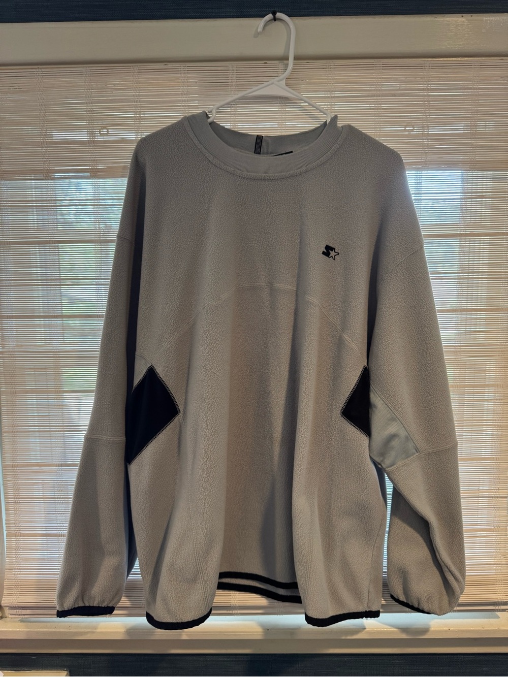 Vintage Starter Men's Gray Crewneck Fleece Sweater